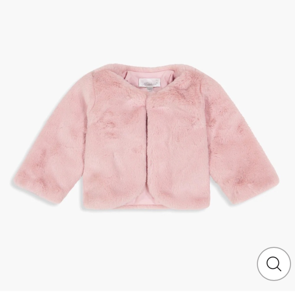 Miniclasix Pink Faux Fur Jacket